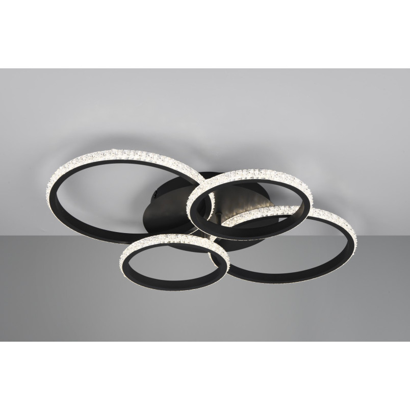 Plafon LED Cires czarny Reality | Nowoczesny design