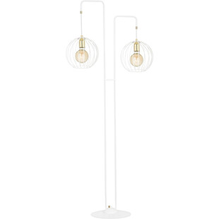 Lampa podłogowa druciane kule Albio biała marki Emibig