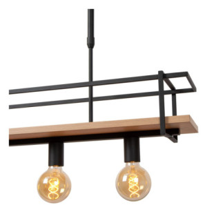 Lampa wisząca Milonga | Loftowa lampa z półką - Lucide