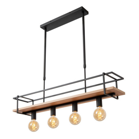 Lampa wisząca Milonga | Loftowa lampa z półką - Lucide