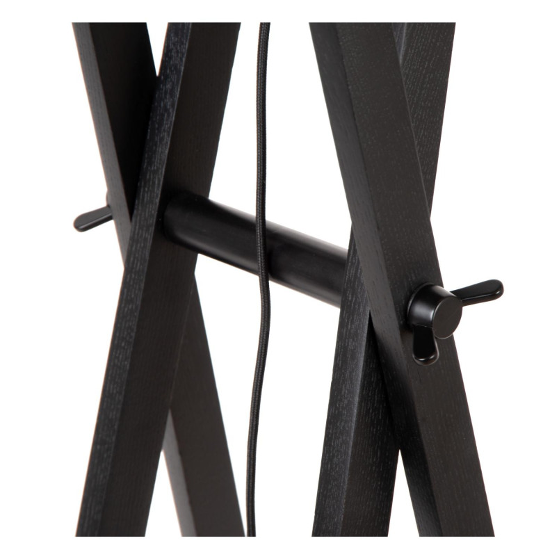Lampa podłogowa Trafalgar Lucide | Beżowa, drewno, 157cm
