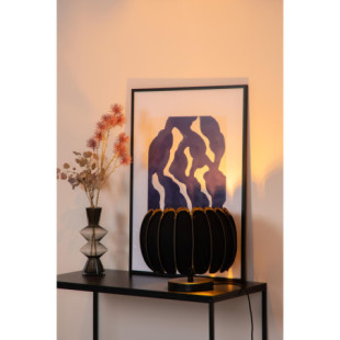 Lampa stołowa filcowa Spencer 30cm H19,5cm czarna Lucide