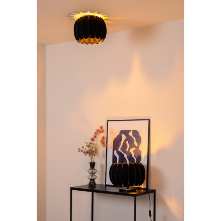 Lampa stołowa Spencer | Filcowa, Czarna | Lucide