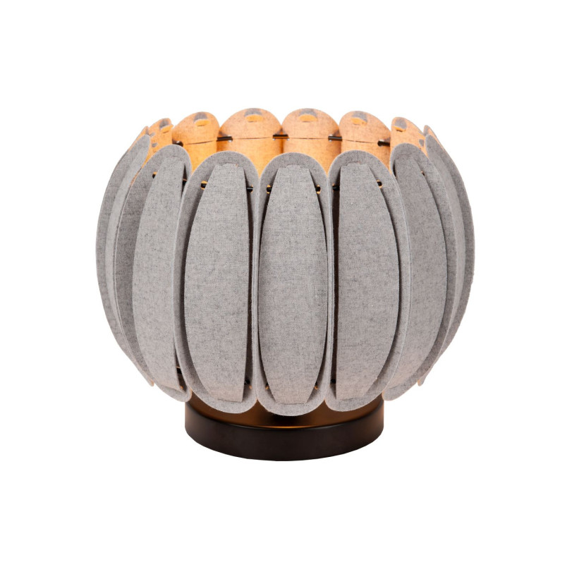 Lampa stołowa Spencer szara Lucide | Filcowa, nowoczesna