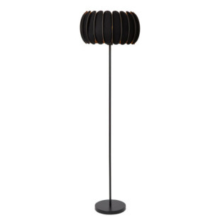 Lampa podłogowa filcowa Spencer 40cm H156cm czarna Lucide