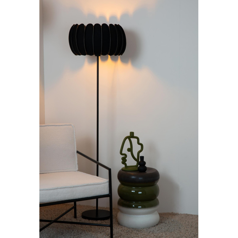 Lampa podłogowa Spencer czarna Lucide | Nowoczesny design
