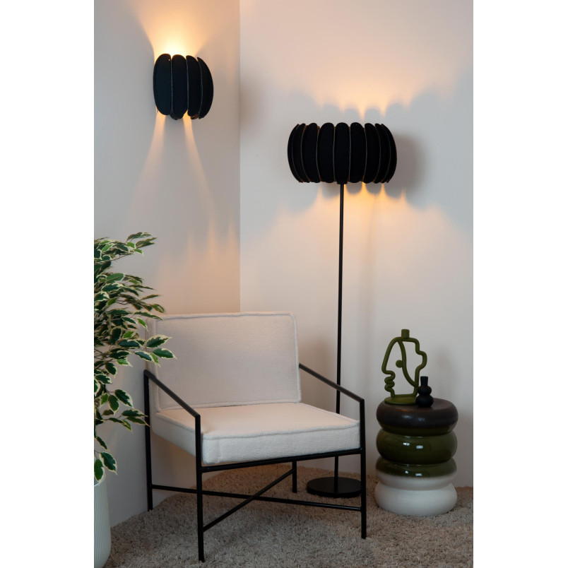 Lampa podłogowa Spencer czarna Lucide | Nowoczesny design