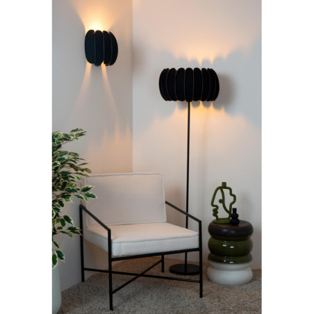 Lampa podłogowa Spencer czarna Lucide | Nowoczesny design