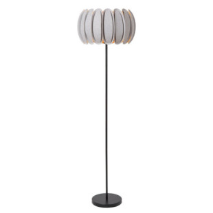 Lampa podłogowa filcowa Spencer 40cm H156cm szara Lucide