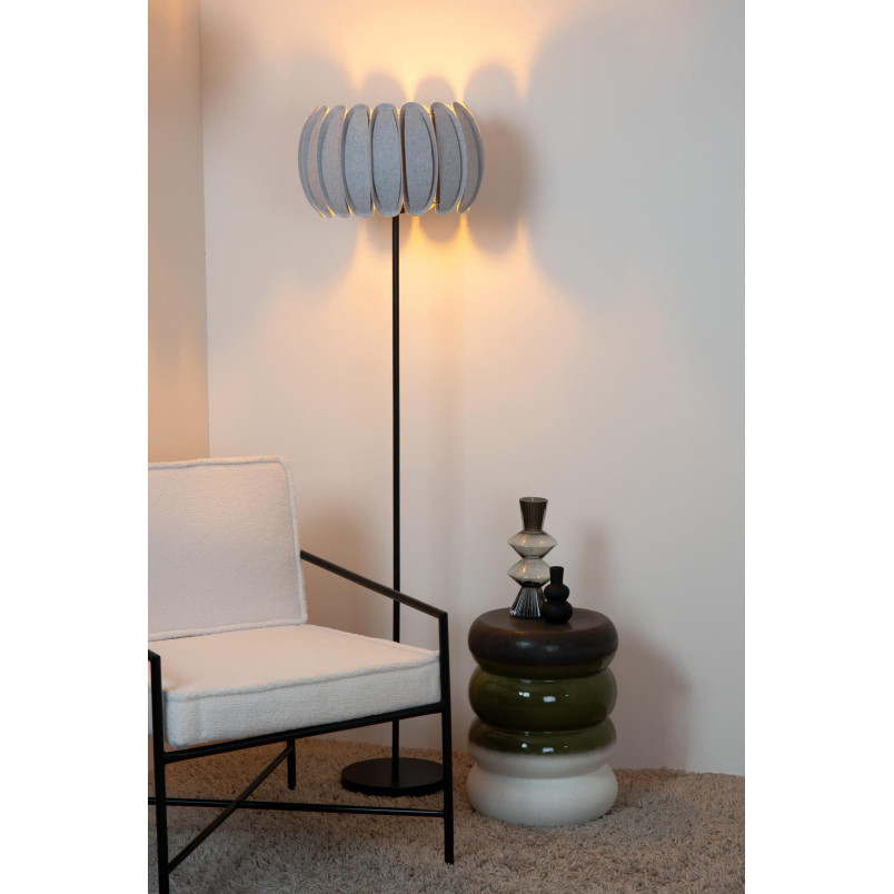 Lampa podłogowa Spencer szara Lucide | Nowoczesny design