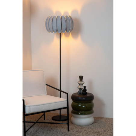 Lampa podłogowa Spencer szara Lucide | Nowoczesny design