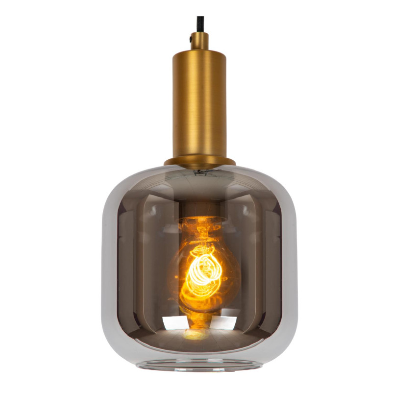 Lampa wisząca Joanet Lucide | Szkło dymione, E27 - Kup teraz!