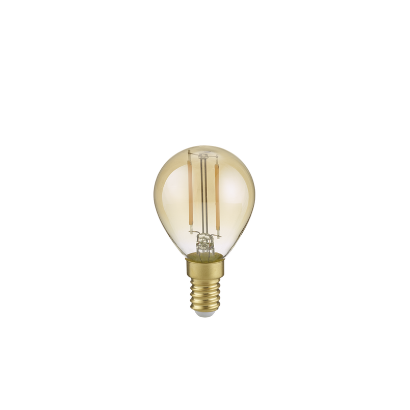 Żarówka LED Trio E14 2W - Bursztynowa, Ściemnialna | 983-279