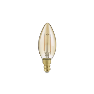 Żarówka LED E14 Trio 2W Bursztynowa | Ciepłe Światło