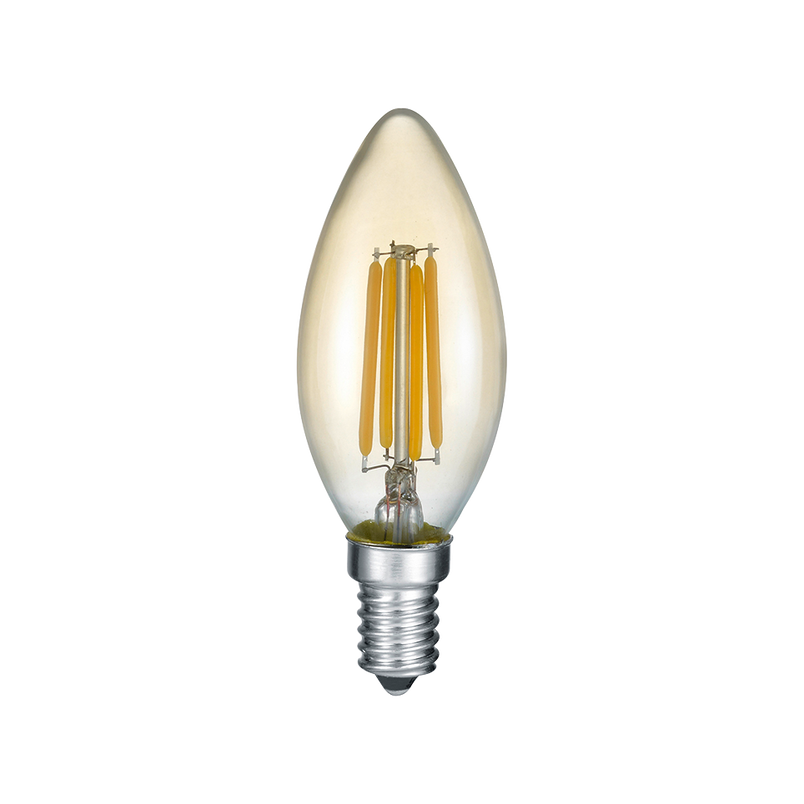 Żarówka LED Trio E14 4W, bursztynowa - Stwórz ciepły klimat!