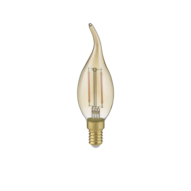 Żarówka LED Trio E14 2W Bursztynowa | Ciepłe Światło
