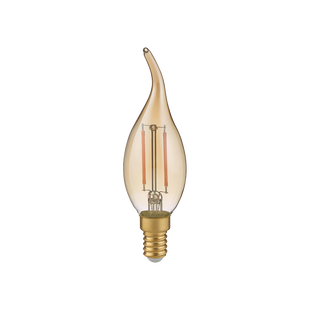 Żarówka LED E14 Trio 4W - Bursztynowa, Ściemnialna