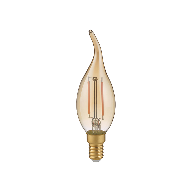 Żarówka LED E14 Trio 4W - Bursztynowa, Ściemnialna