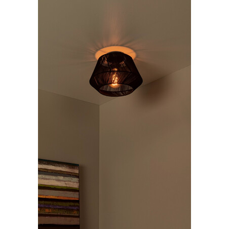 Plafon sznurkowy Jessica 30cm czarny Lucide - Elegancki design