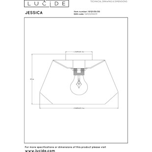 Plafon sznurkowy Jessica 30cm czarny Lucide - Elegancki design