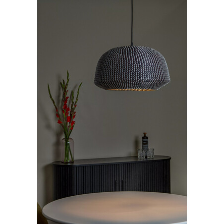 Lampa Wisząca Maduka | Trawa Morska, Czarna | Lucide