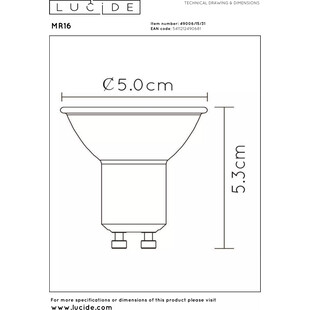 Żarówki LED GU10 Lucide 3x 5W - Ciepłe Światło, Nowoczesny Design