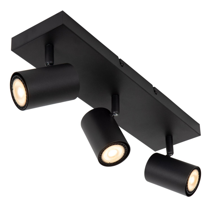 Lampa sufitowa Amigo | 3 reflektory | Lucide | Czarna