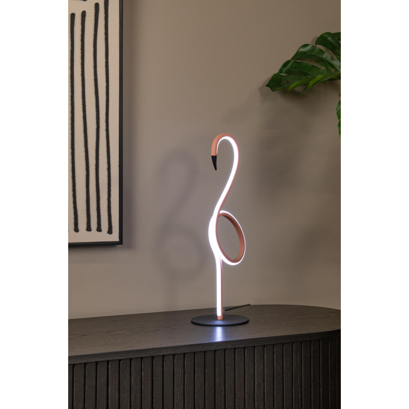 Lampa Flamingo Lucide - Różowa, LED, dla Dziewczynki