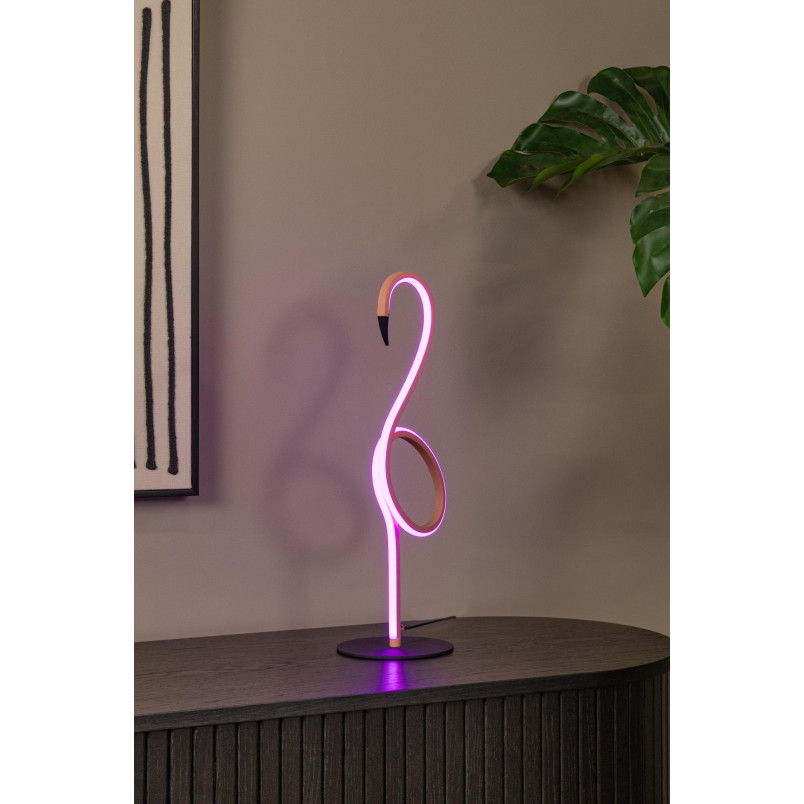 Lampa Flamingo Lucide - Różowa, LED, dla Dziewczynki