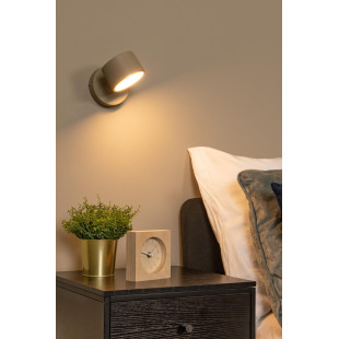 Kinkiet LED Gian taupe Lucide | Regulowany, Ściemnialny