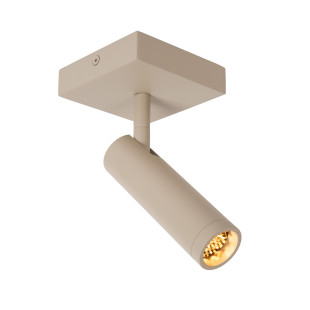 Reflektor sufitowy Grado taupe Lucide | Minimalistyczny design