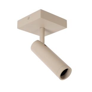 Reflektor sufitowy Grado taupe Lucide | Minimalistyczny design