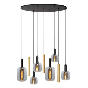 Lampa wisząca Joanet Lucide - Szkło dymione, mosiądz | Sklep z Lampami
