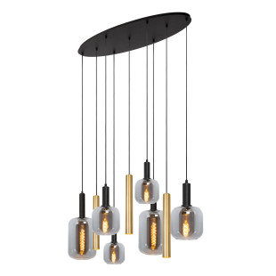 Lampa wisząca Joanet Lucide - Szkło dymione, mosiądz | Sklep z Lampami