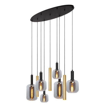 Lampa wisząca Joanet Lucide - Szkło dymione, mosiądz | Sklep z Lampami