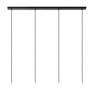 Lampa wisząca Kala | 4 punkty, beżowo-czarna | Lucide