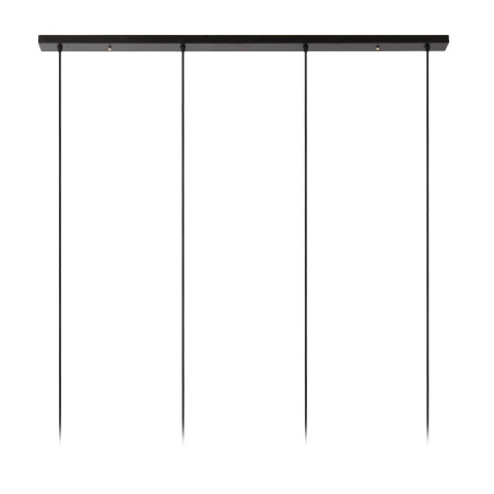 Lampa wisząca Kala | 4 punkty, beżowo-czarna | Lucide