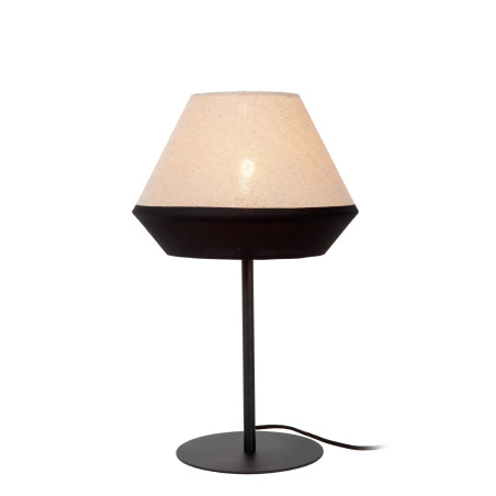 Lampa stołowa Kala Lucide | Beżowo-czarna | Rustykalny styl
