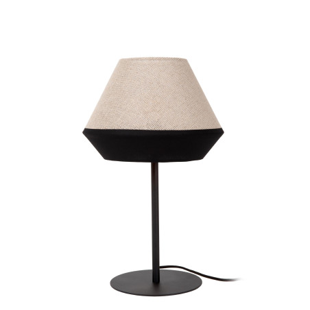 Lampa stołowa Kala Lucide | Beżowo-czarna | Rustykalny styl