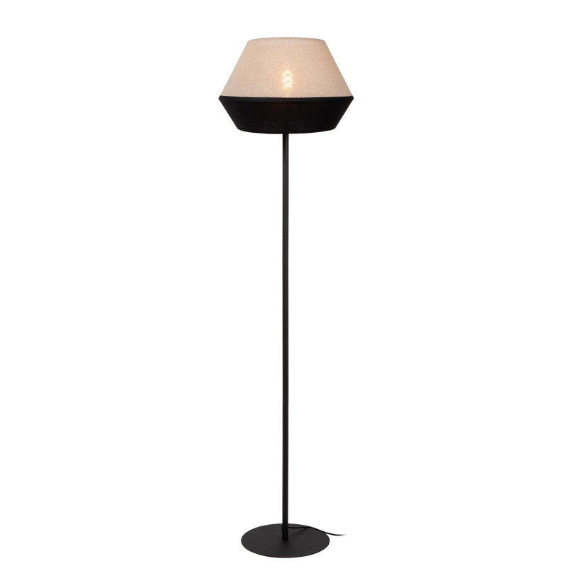 Lampa podłogowa Kala Lucide | Beżowo-czarna, 155cm