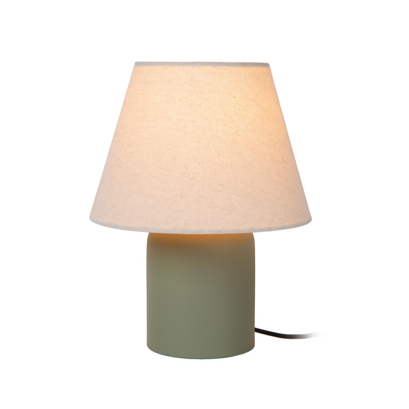 Lampa stołowa Macia Lucide: Zielono-kremowa elegancja | Lucide