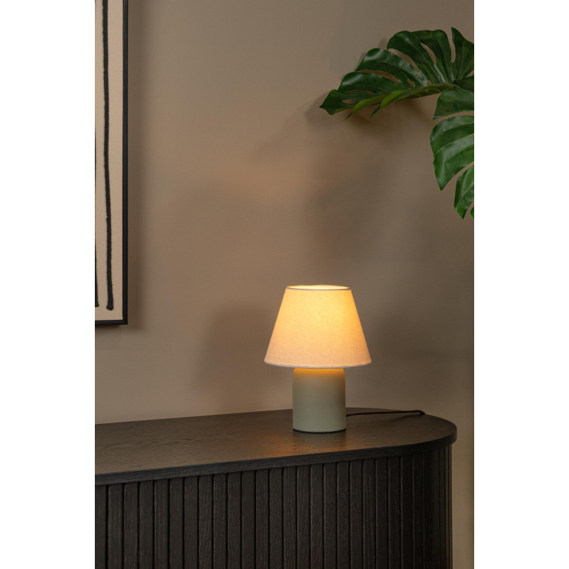 Lampa stołowa Macia Lucide: Zielono-kremowa elegancja | Lucide