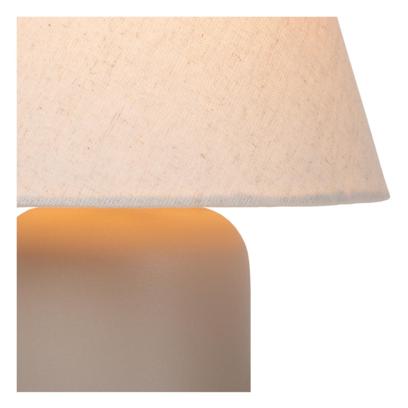 Lampa Ceramiczna Macia Kremowa Lucide | Styl Japandi