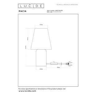Lampa Macia Lucide | Ceramiczna, Kremowa, Japandi - Kup Teraz!