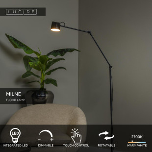 Lampa podłogowa LED Milne | Lucide - Nowoczesny Design