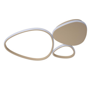 Plafon LED Samling Lucide | Ściemniacz, 2700K-4000K, Taupe
