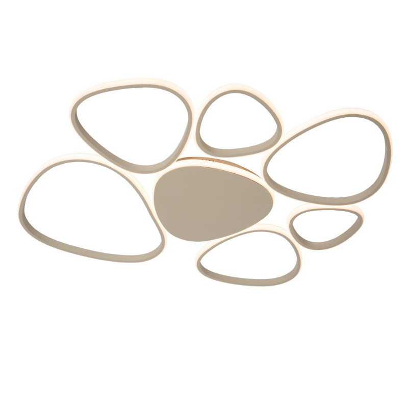 Plafon LED Samling Lucide | Ściemniacz, 90cm, Taupe