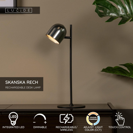 Lampa biurkowa LED Lucide Skanska Rech | Nowoczesny Design