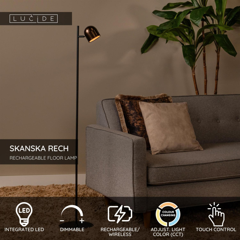 Lampa podłogowa LED Lucide Skanska Rech - Regulacja światła