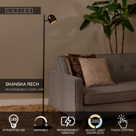 Lampa podłogowa LED Lucide Skanska Rech - Regulacja światła
